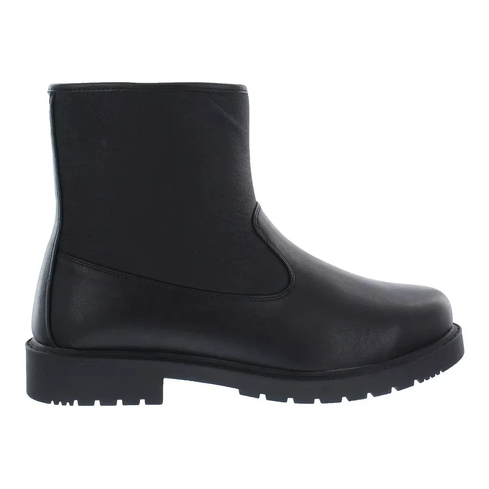 Totes Men Commuter Boots Size 13 M Black Waterproof Inside Zipper Thermolite